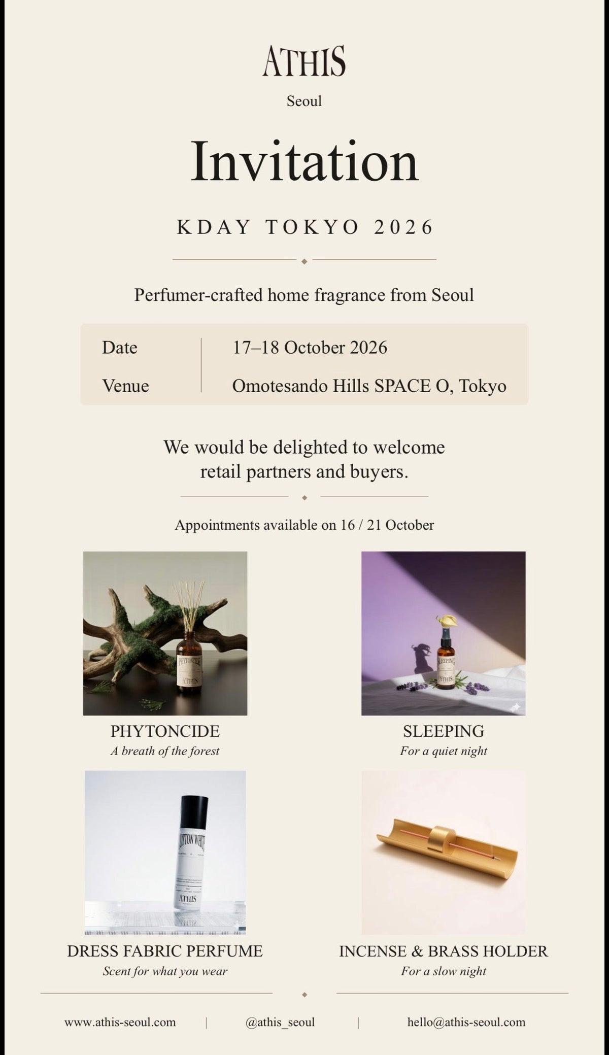 ATHIS in Tokyo — KDAY 2026