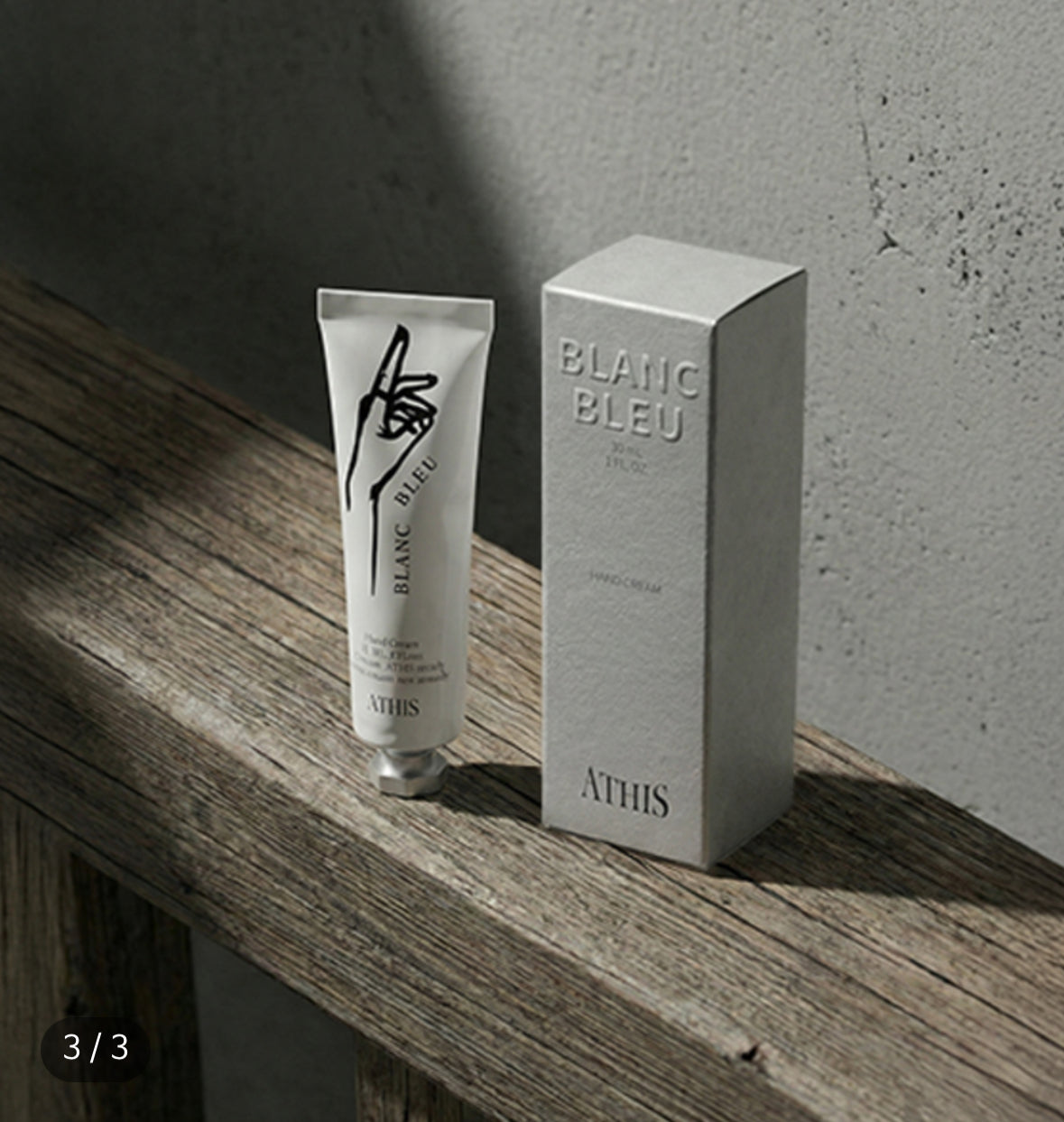 
                  
                    Blanc Bleu Hand Cream (30ml) | Clean Musk, Non-Greasy | Athis Seoul
                  
                